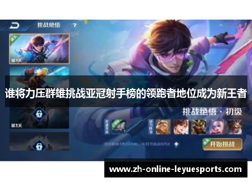 谁将力压群雄挑战亚冠射手榜的领跑者地位成为新王者