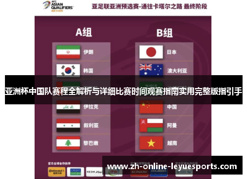 亚洲杯中国队赛程全解析与详细比赛时间观赛指南实用完整版指引手